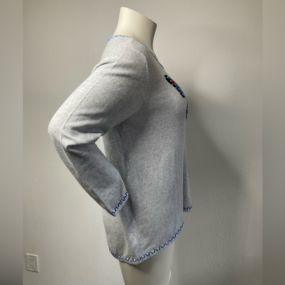 Lisa Todd Butterfly Sweater sz 1X Cotton Cashmere Blend - Picture 3 of 9